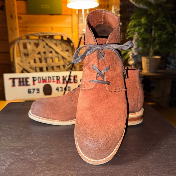 Wolverine 1000 Mile Latham Boots Men's 10 Rust Rough Out Leather MADE IN USA - Picture 13 of 16